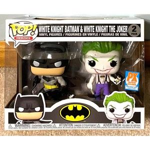 Funko Pop Heroes White Knight Batman & Joker Vinyl Figures SD 2021 PX Exclusive